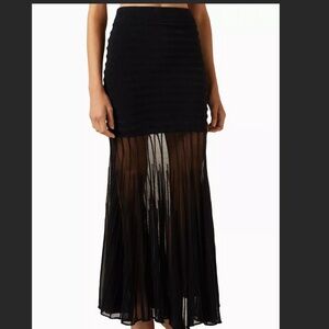 ALEXIS-  Franki Maxi Skirt in Sheer Overlay- NEVER WORN